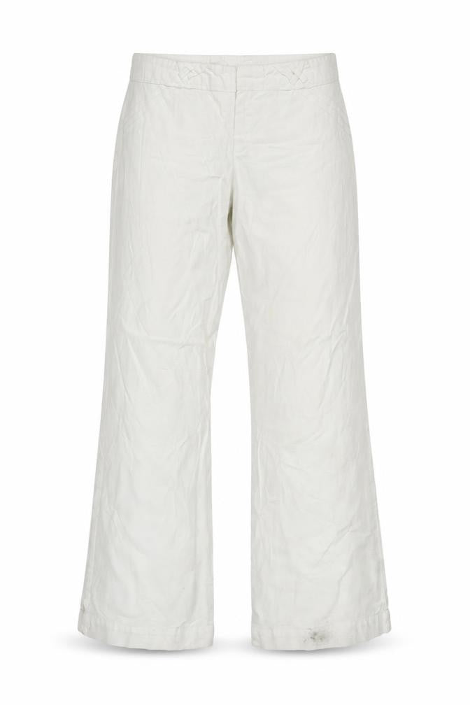 GAP Women’s Ivory Size 8 Wide-Leg Smart Trousers Flat Front