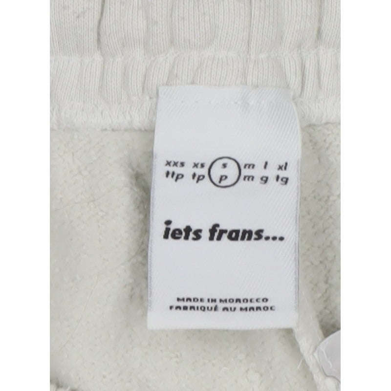 iets frans... Women's Ivory S Logo Fleece Jogger Sweatpants