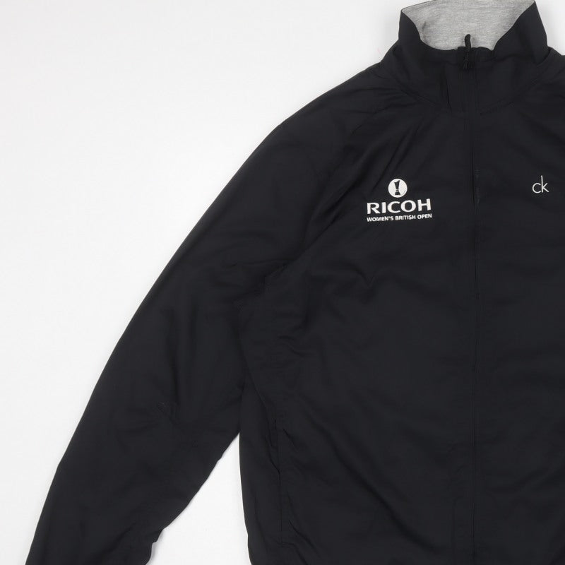 Calvin Klein Golf Women Black L Ricoh British Open Basic Zip Jacket