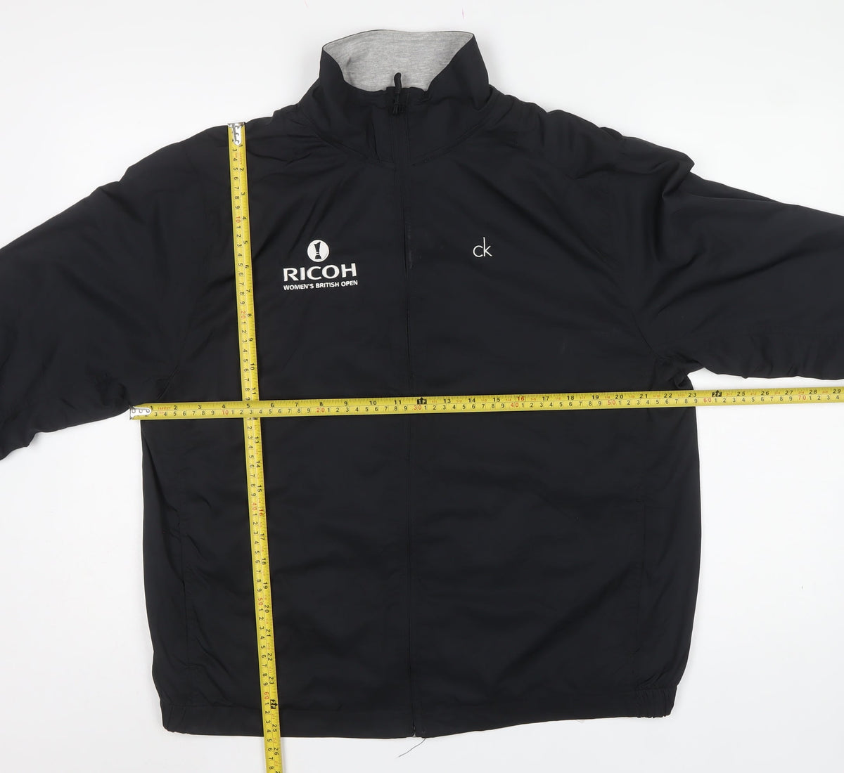 Calvin Klein Golf Women Black L Ricoh British Open Basic Zip Jacket