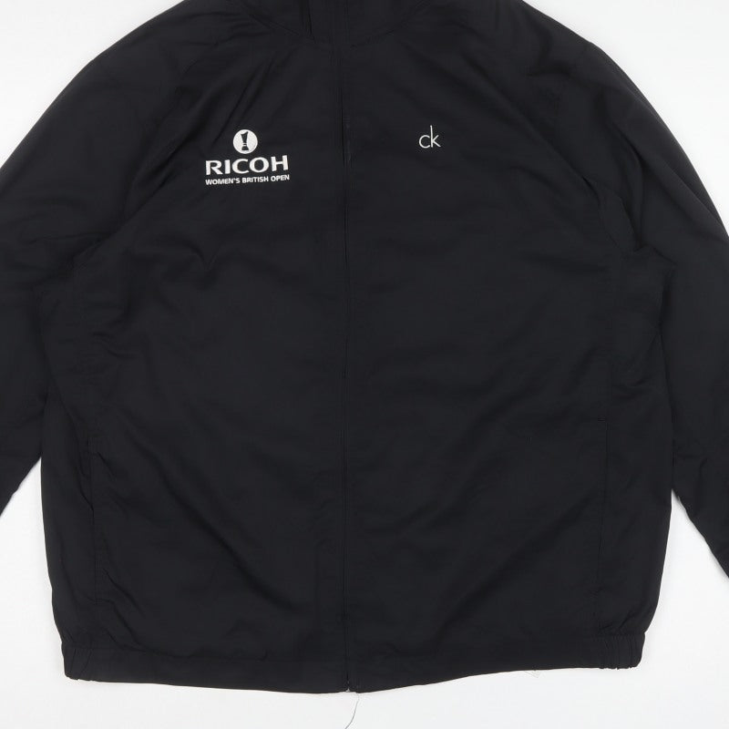 Calvin Klein Golf Women Black L Ricoh British Open Basic Zip Jacket