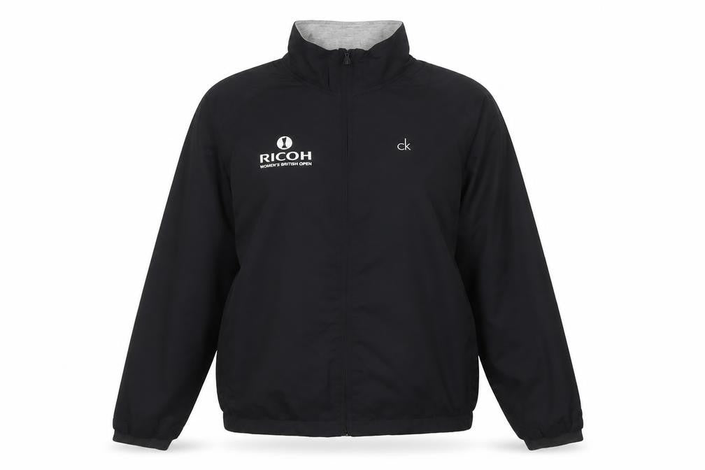 Calvin Klein Golf Women Black L Ricoh British Open Basic Zip Jacket