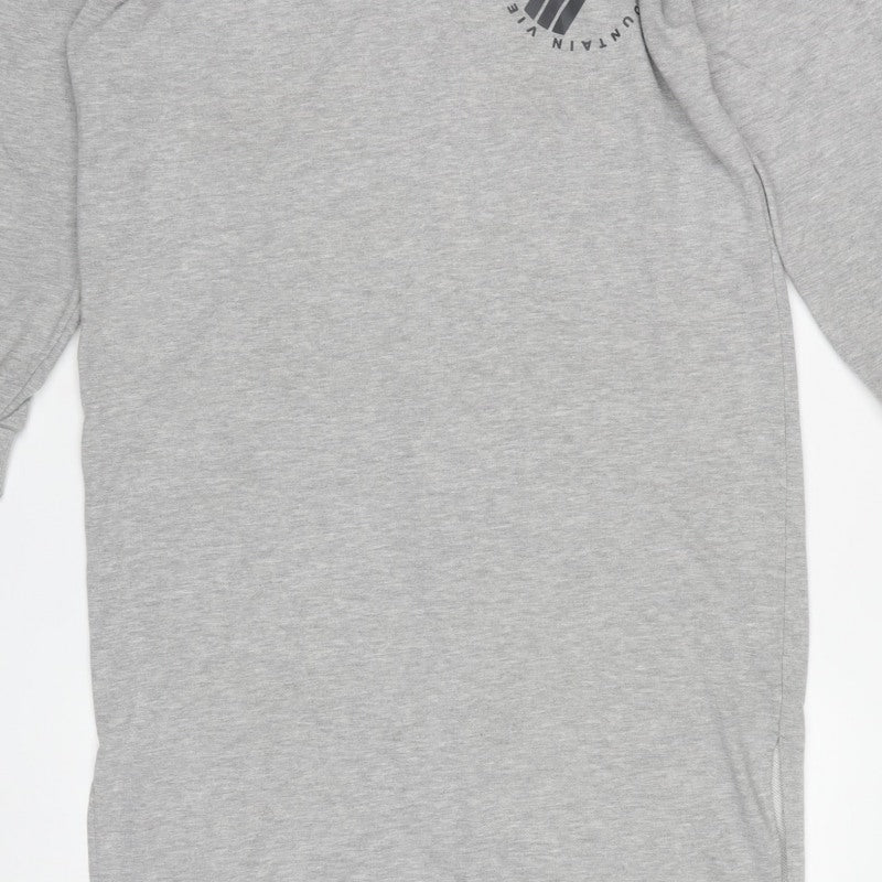 Nobody Way Women Grey M Jumper Dress Colorado Graphic Long Sleeve