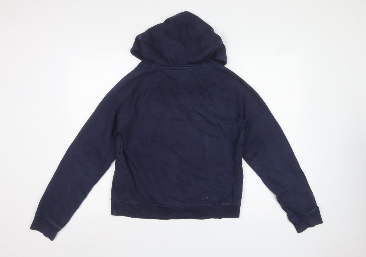 Tommy Hilfiger Women’s Navy Logo Pullover Hoodie S Petite