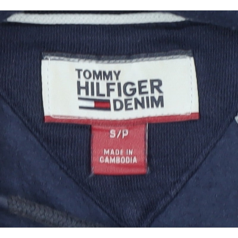 Tommy Hilfiger Women’s Navy Logo Pullover Hoodie S Petite
