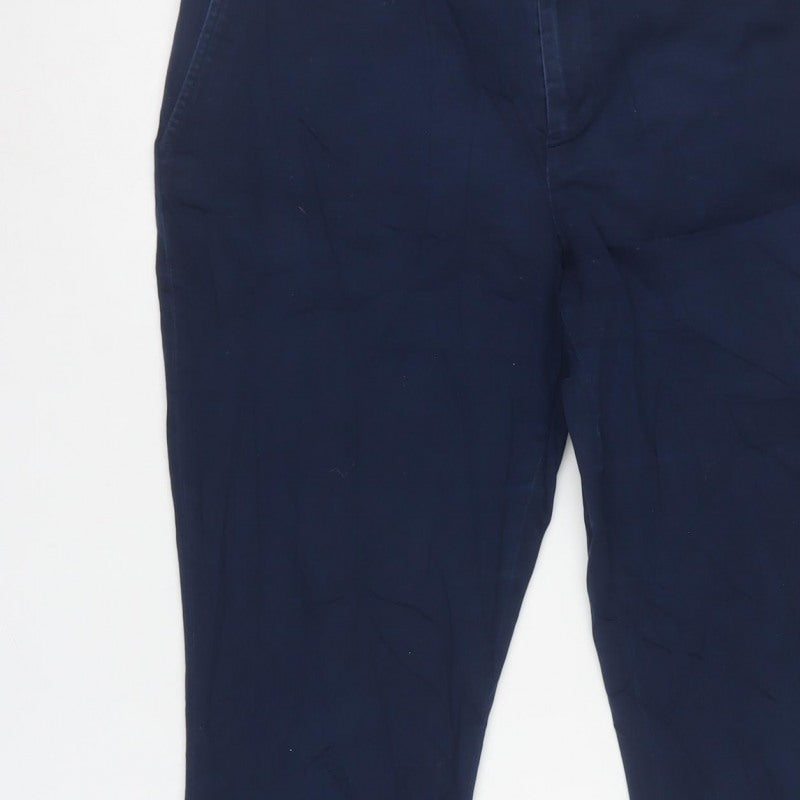 Lauren Ralph Lauren Women’s Blue UK 12 Tapered Chino Trousers
