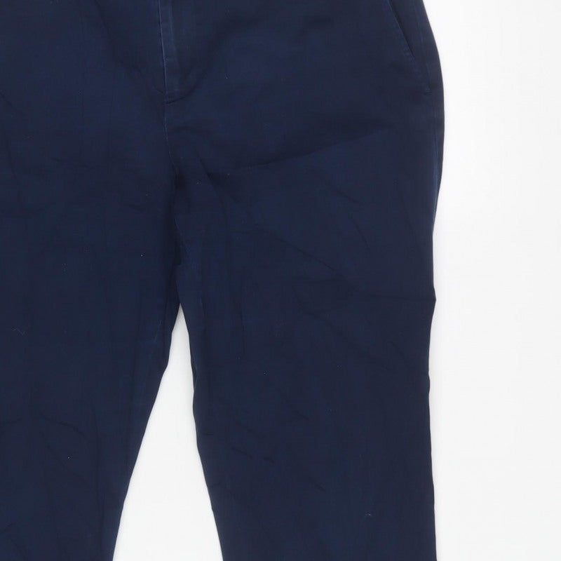Lauren Ralph Lauren Women’s Blue UK 12 Tapered Chino Trousers