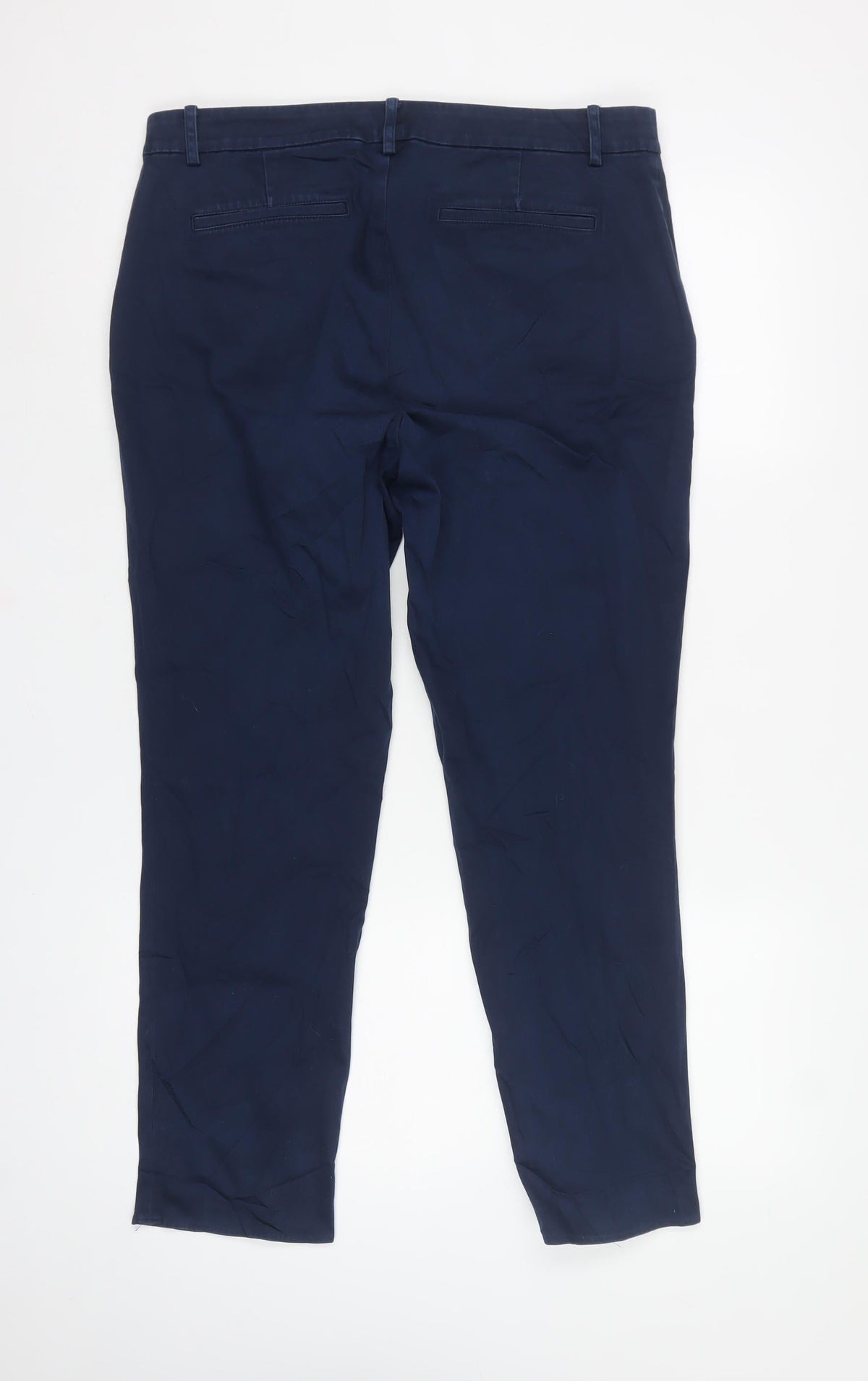 Lauren Ralph Lauren Women’s Blue UK 12 Tapered Chino Trousers