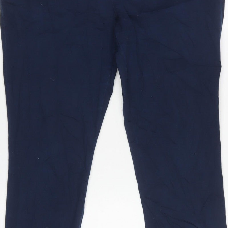 Lauren Ralph Lauren Women’s Blue UK 12 Tapered Chino Trousers