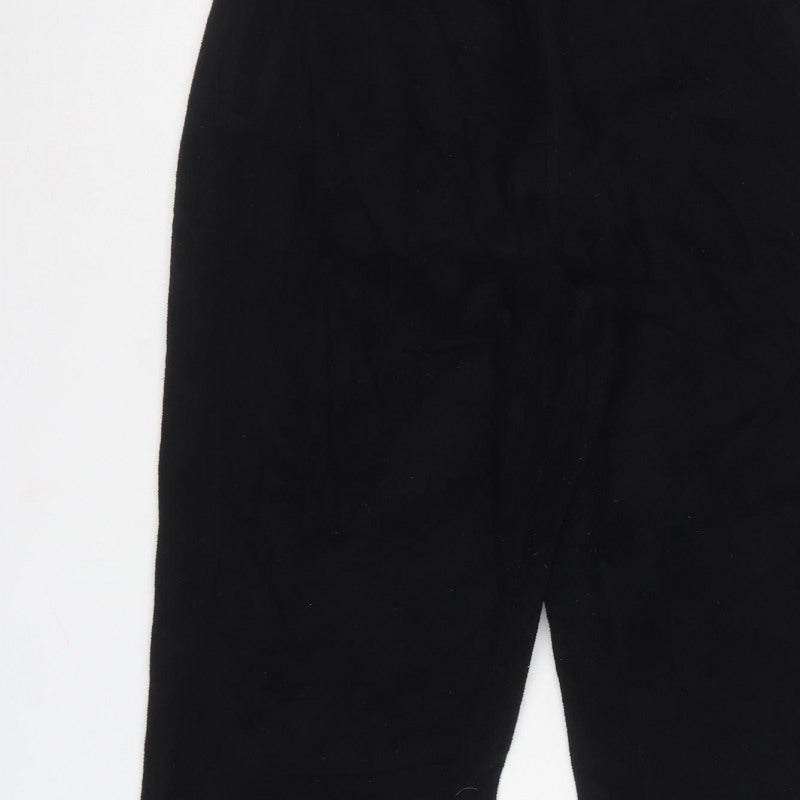 Cotton Traders Men's Black M Elastic Waist Straight Trousers