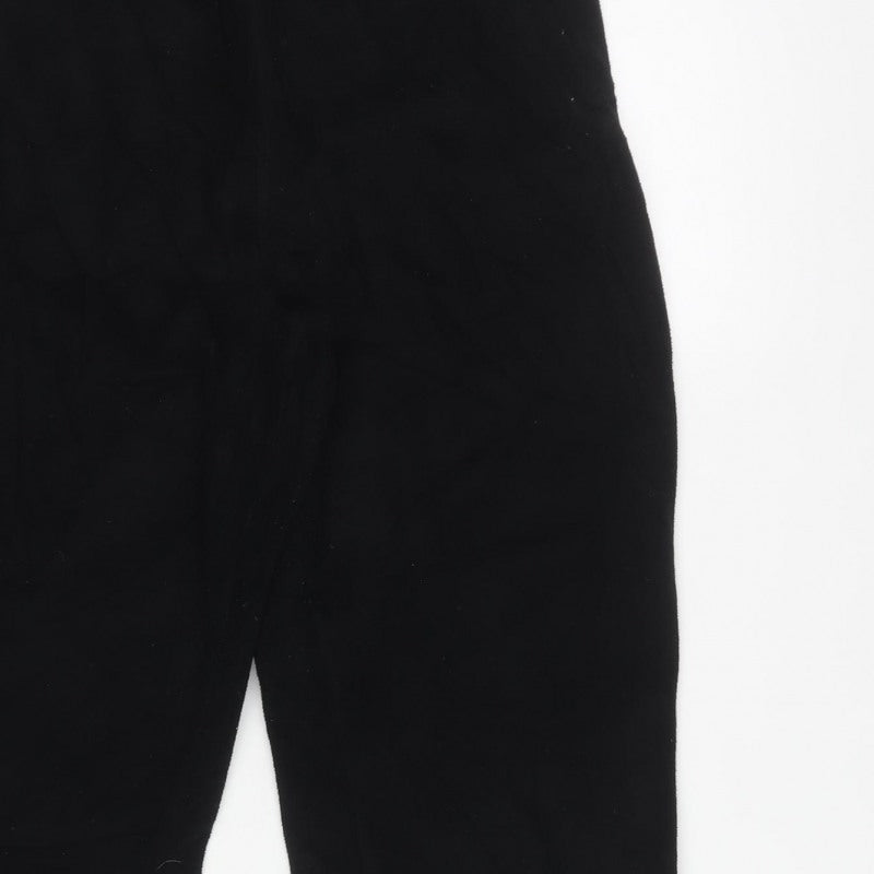Cotton Traders Men's Black M Elastic Waist Straight Trousers