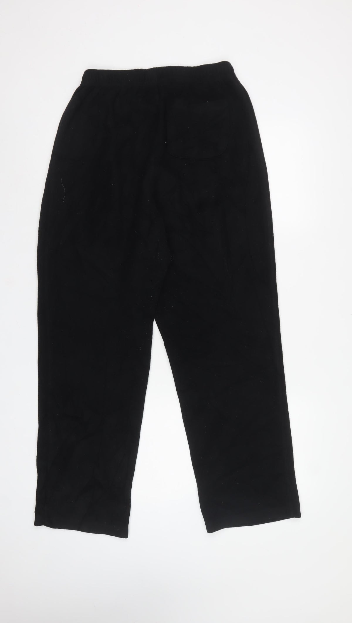 Cotton Traders Men's Black M Elastic Waist Straight Trousers