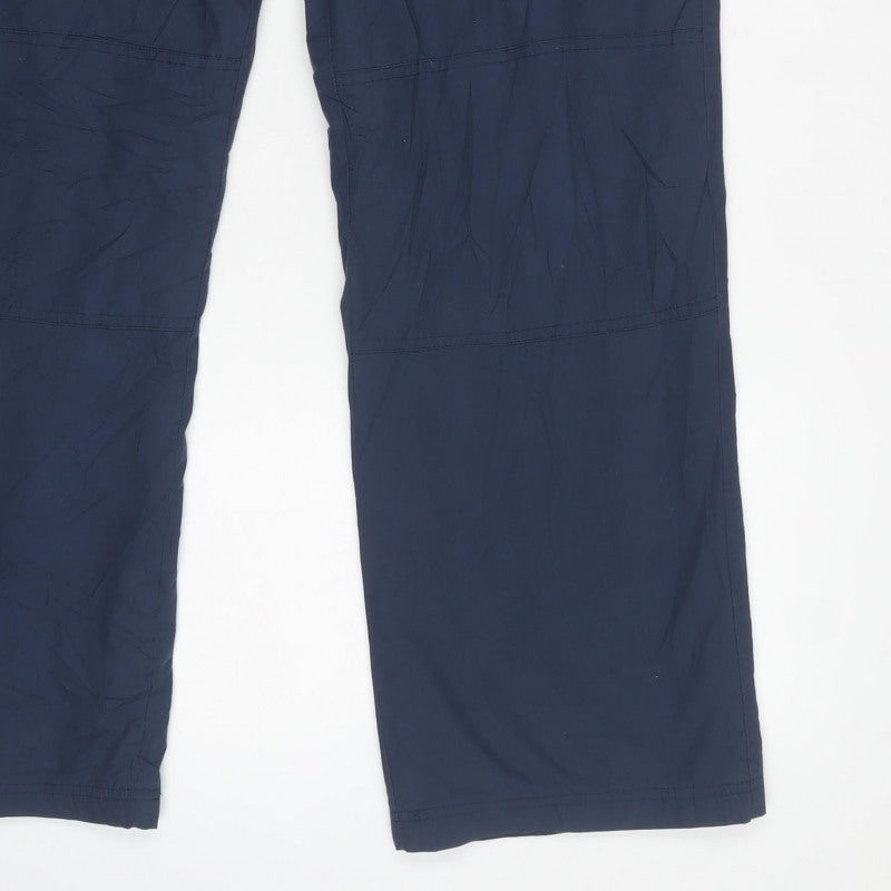 Mountain Warehouse Women’s Navy UK 14 Cargo Straight Trousers