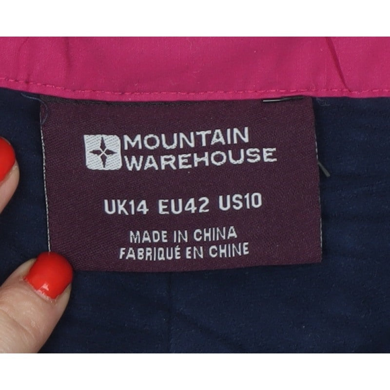 Mountain Warehouse Women’s Navy UK 14 Cargo Straight Trousers