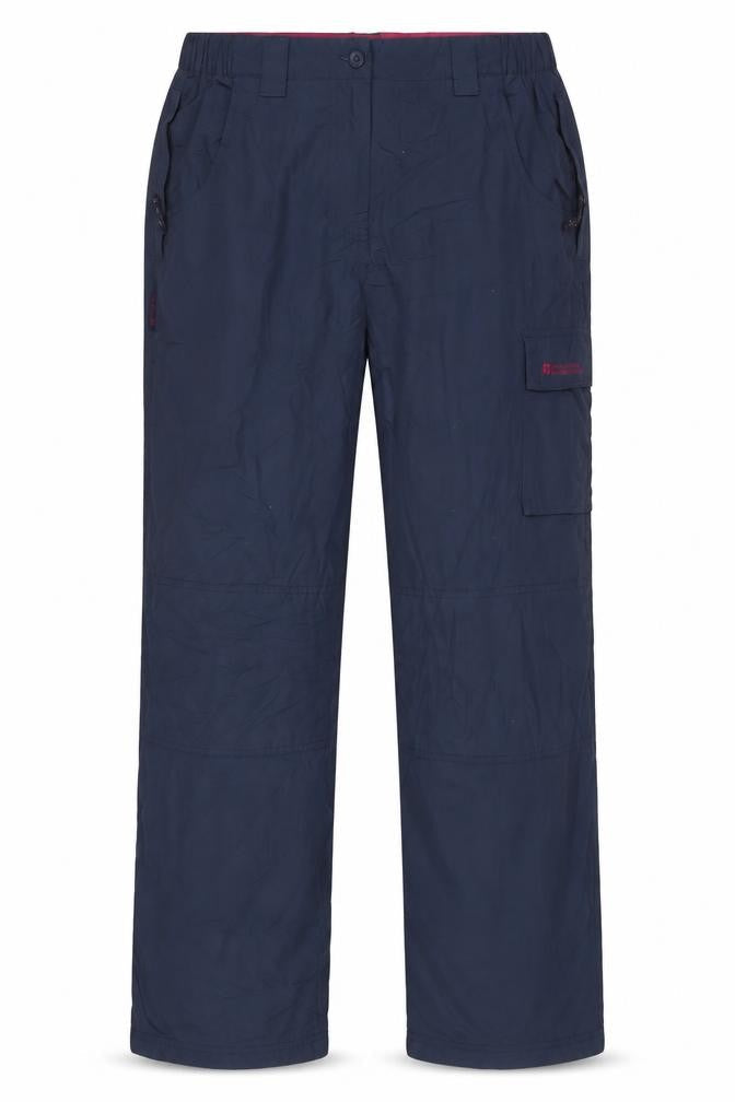 Mountain Warehouse Women’s Navy UK 14 Cargo Straight Trousers