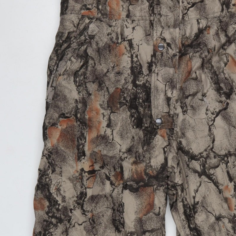 AGO Men’s Camouflage Snow Bib Trousers L Insulated Ski