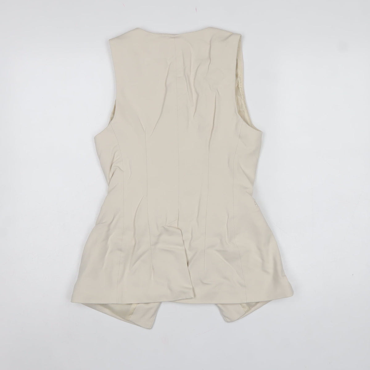 Marks and Spencer Women Ivory UK 8 Tailored Lined Suit Waistcoat