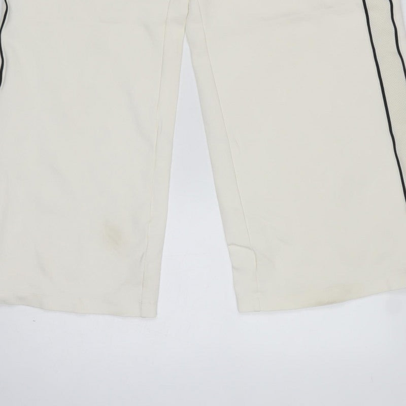 M&S Womens Ivory Size 14 Short Drawstring Side Stripe Jogger Trousers