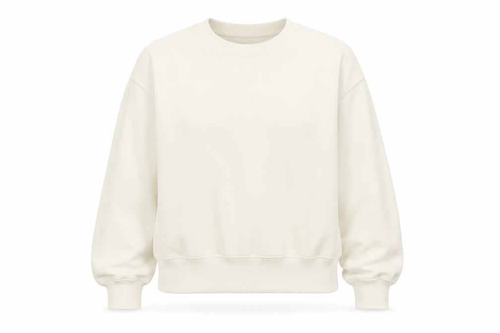 Autograph Women’s Ivory L Relaxed Pullover Crew Neck Sweatshirt