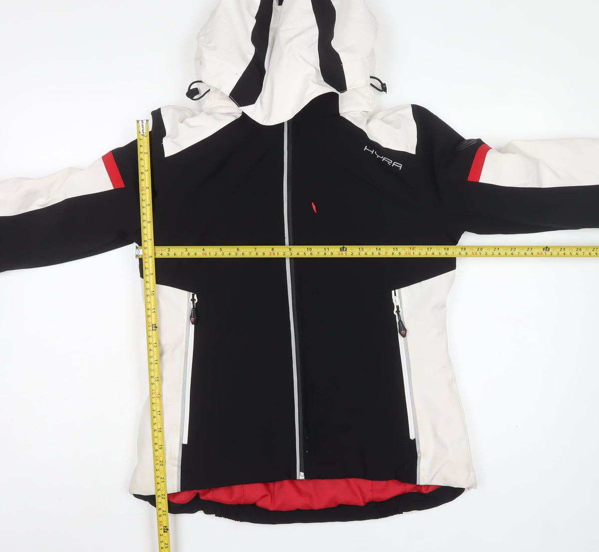 HYRA Women’s Multicoloured L Ski Jacket Hooded Padded Full Zip