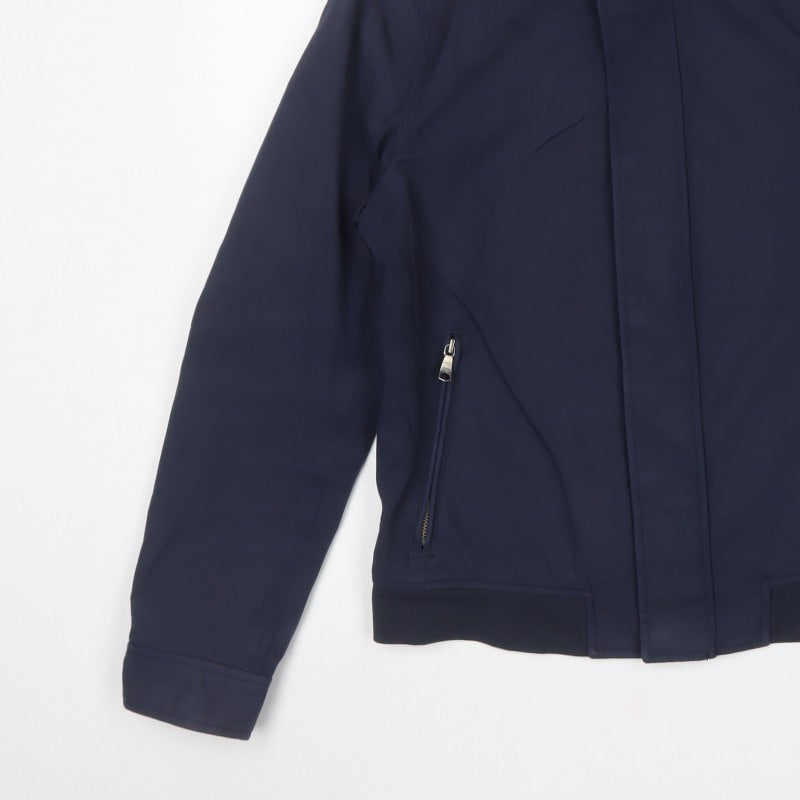 Banana Republic Men's Blue Small Basic Zip Softshell Jacket