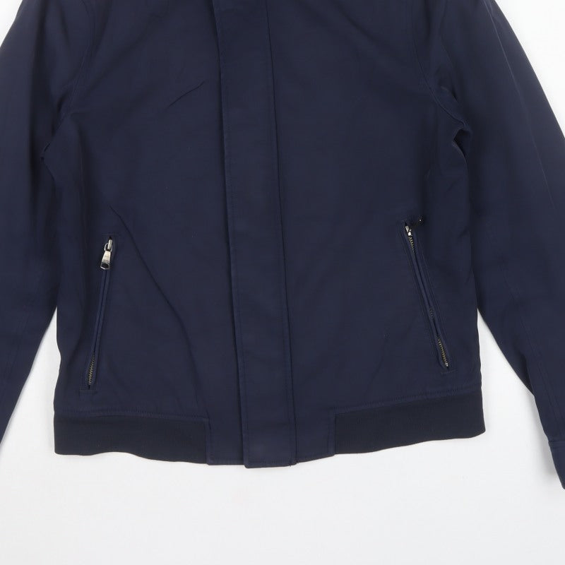 Banana Republic Men's Blue Small Basic Zip Softshell Jacket