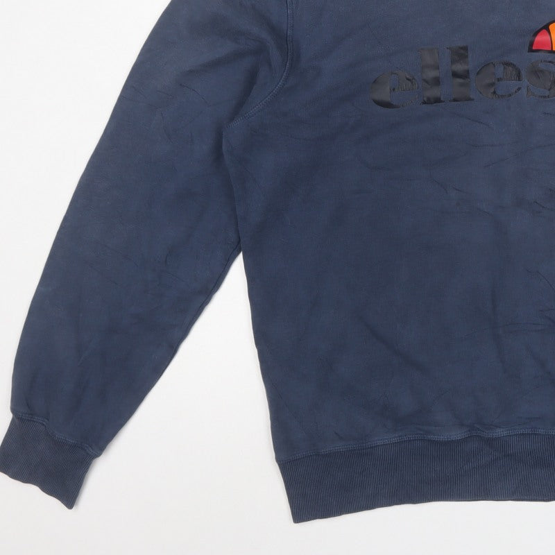 Ellesse Men’s Blue 2XL Pullover Sweatshirt Logo Graphic Crew Neck
