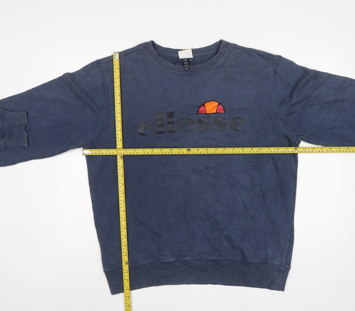 Ellesse Men’s Blue 2XL Pullover Sweatshirt Logo Graphic Crew Neck