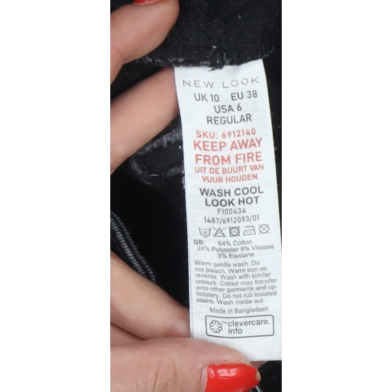 New Look Women’s Black UK 10 Lift & Shape High Rise Skinny Jeans