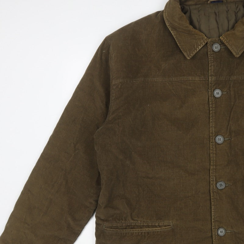 Cotton Traders Men’s Brown Corduroy Button Jacket XL Lined
