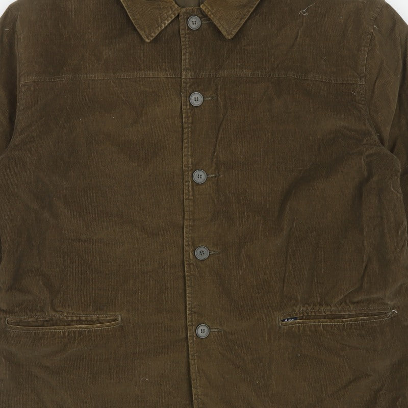 Cotton Traders Men’s Brown Corduroy Button Jacket XL Lined
