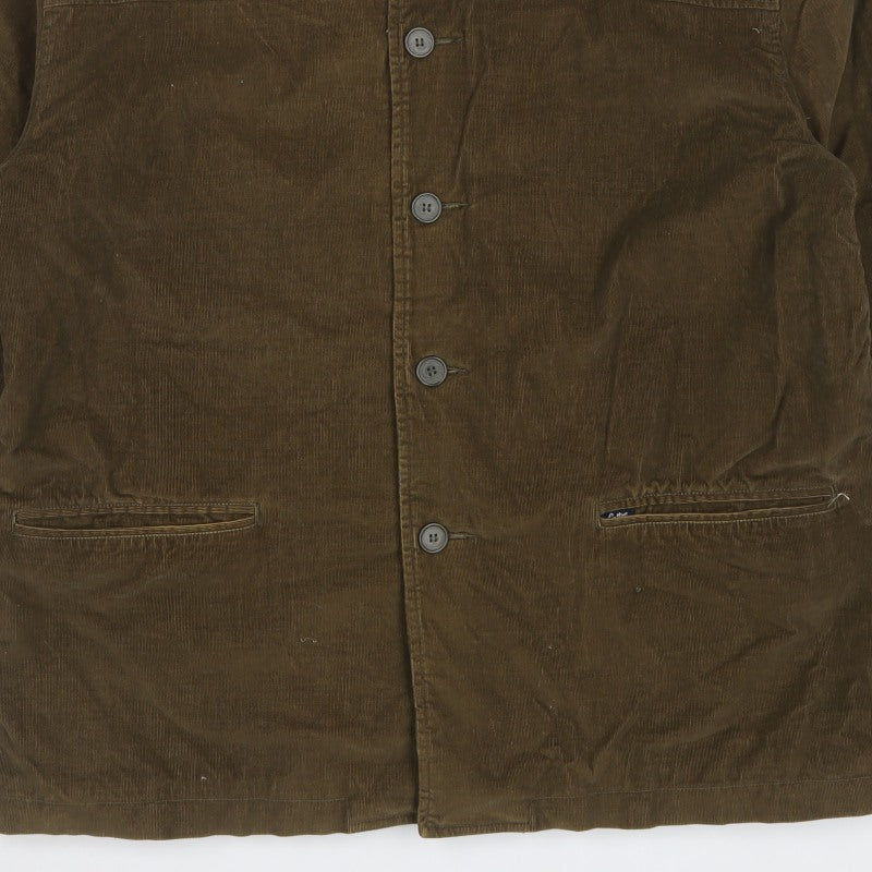 Cotton Traders Men’s Brown Corduroy Button Jacket XL Lined
