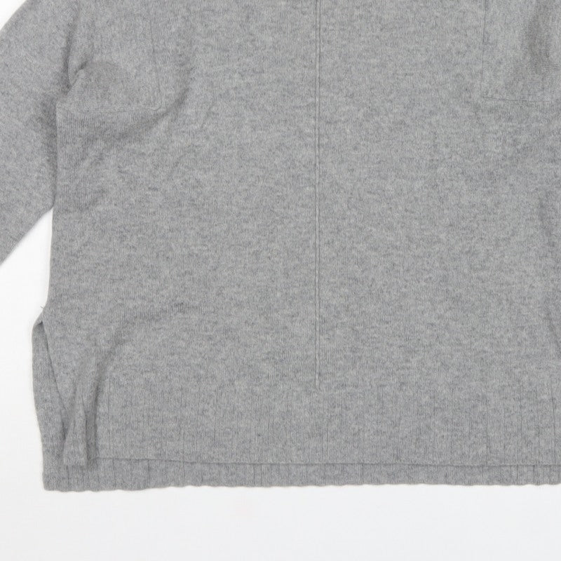 Whistles Women Grey XS 100% Cashmere Crew Neck Pullover Jumper