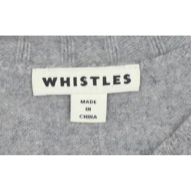 Whistles Women Grey XS 100% Cashmere Crew Neck Pullover Jumper