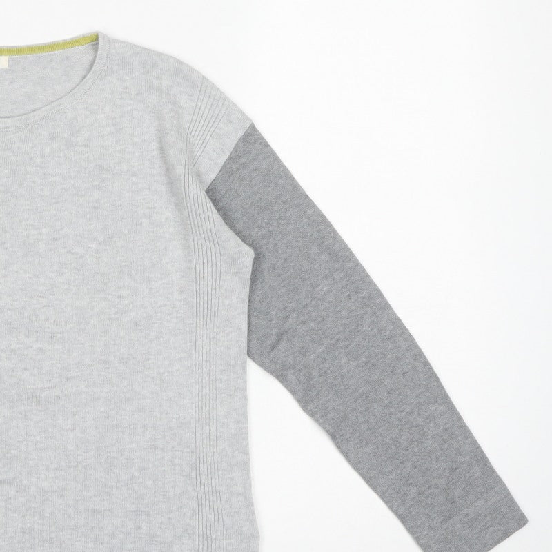 White Stuff Women’s Grey Colour Block Knit Pullover Jumper UK 10