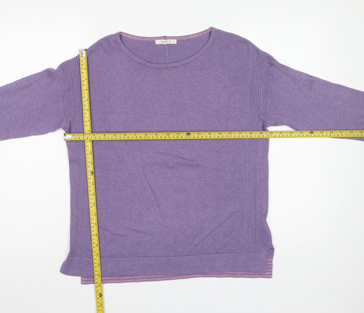 White Stuff Women’s Purple UK 10 Round Neck Knit Pullover Jumper