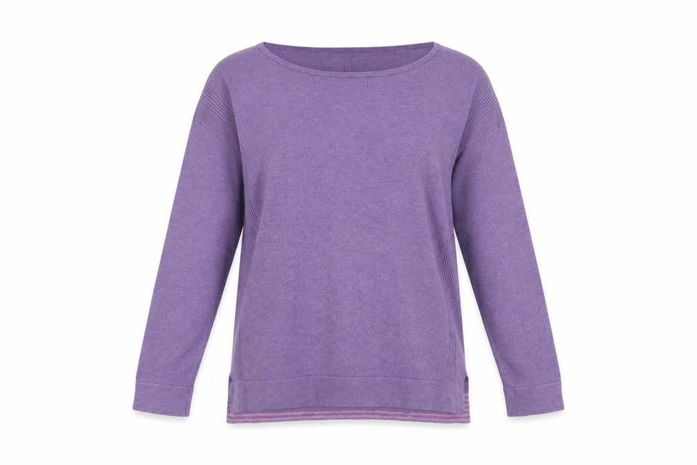 White Stuff Women’s Purple UK 10 Round Neck Knit Pullover Jumper