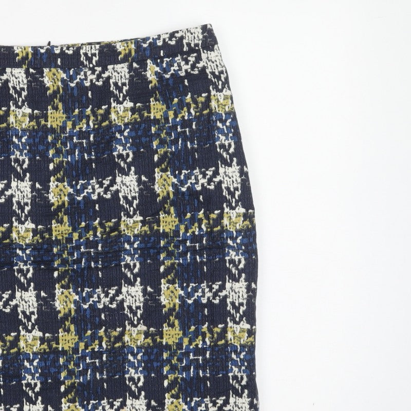 Jigsaw Women’s Multicoloured Cotton Pencil Skirt UK 12 Lined