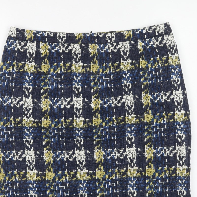 Jigsaw Women’s Multicoloured Cotton Pencil Skirt UK 12 Lined