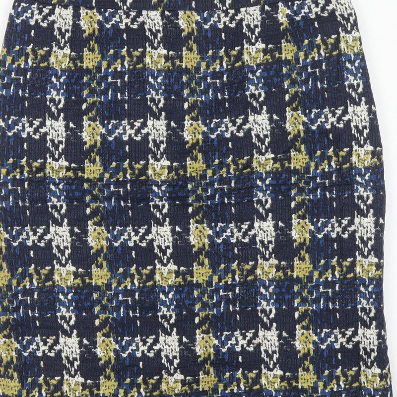 Jigsaw Women’s Multicoloured Cotton Pencil Skirt UK 12 Lined