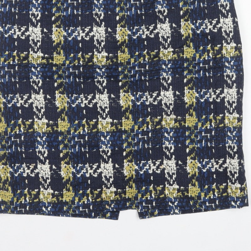 Jigsaw Women’s Multicoloured Cotton Pencil Skirt UK 12 Lined