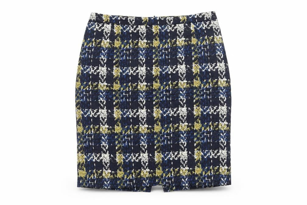 Jigsaw Women’s Multicoloured Cotton Pencil Skirt UK 12 Lined