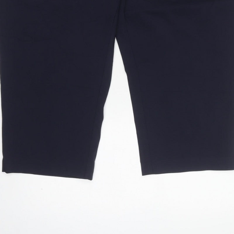 Capsule Women’s Navy Blue Size 28 Tailored Straight Trousers