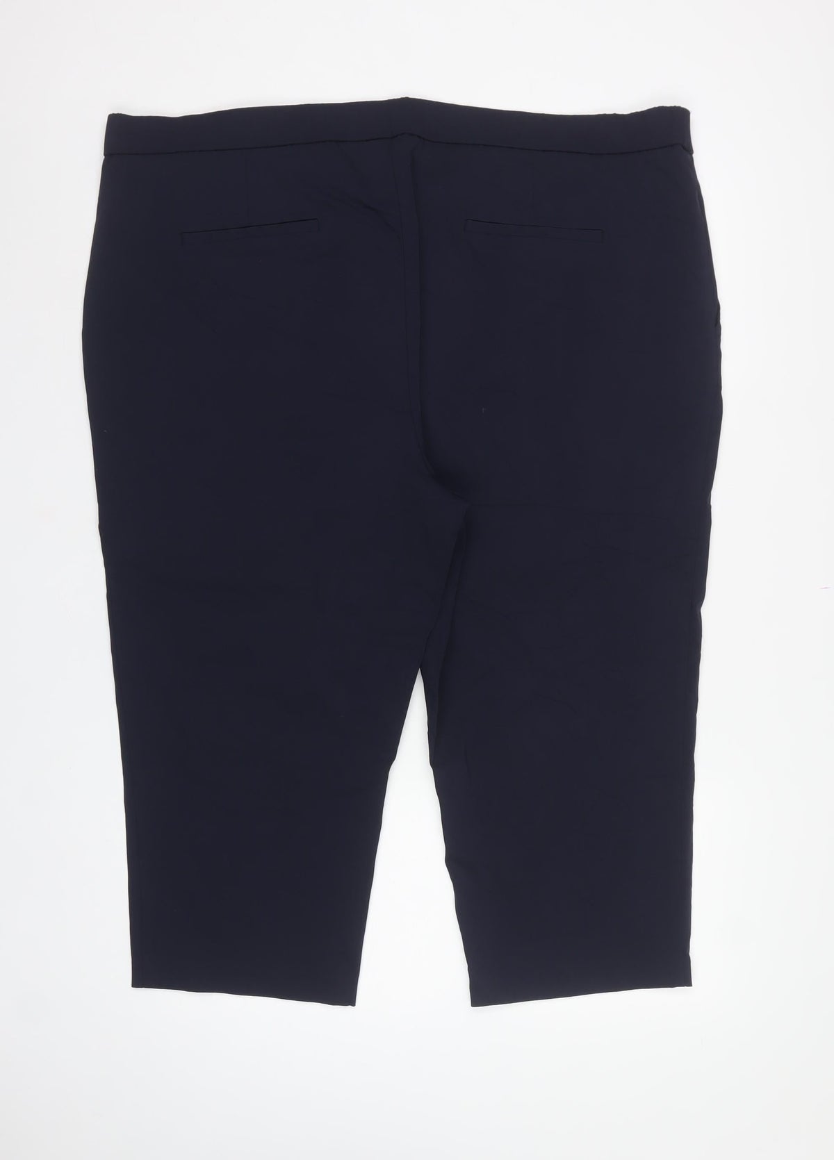Capsule Women’s Navy Blue Size 28 Tailored Straight Trousers