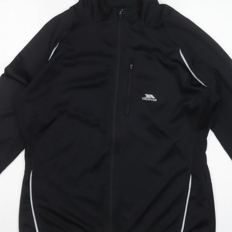 Trespass Women’s Black 2XL Softshell Track Jacket Full Zip Stretch