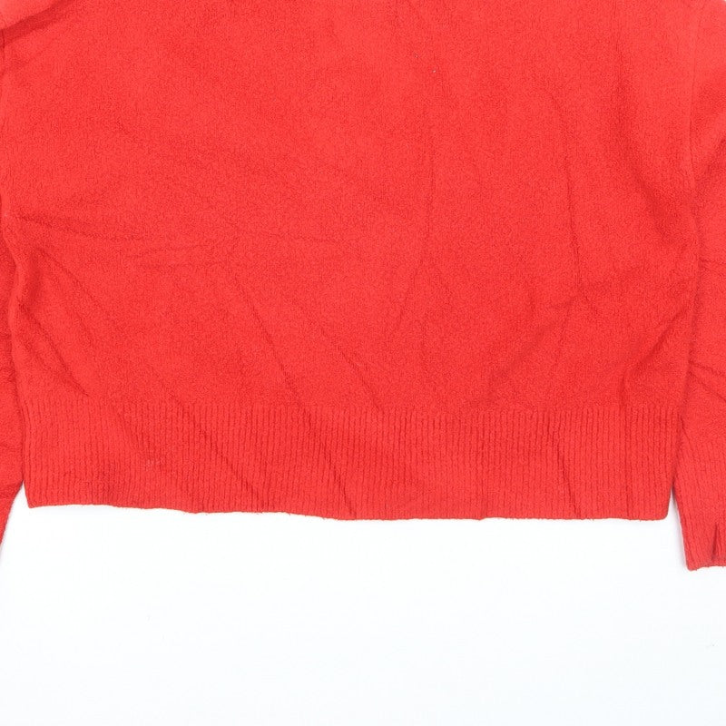 & Other Stories Women Red UK 12 Crew Neck Knit Pullover Jumper