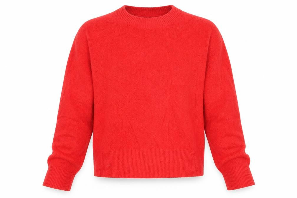 & Other Stories Women Red UK 12 Crew Neck Knit Pullover Jumper