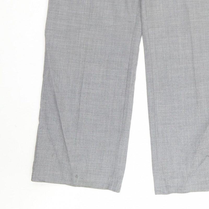 Fenn Wright Manson Women’s Grey Wool Straight Dress Trousers UK 14