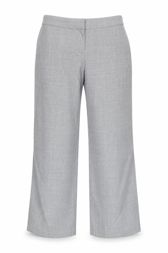 Fenn Wright Manson Women’s Grey Wool Straight Dress Trousers UK 14
