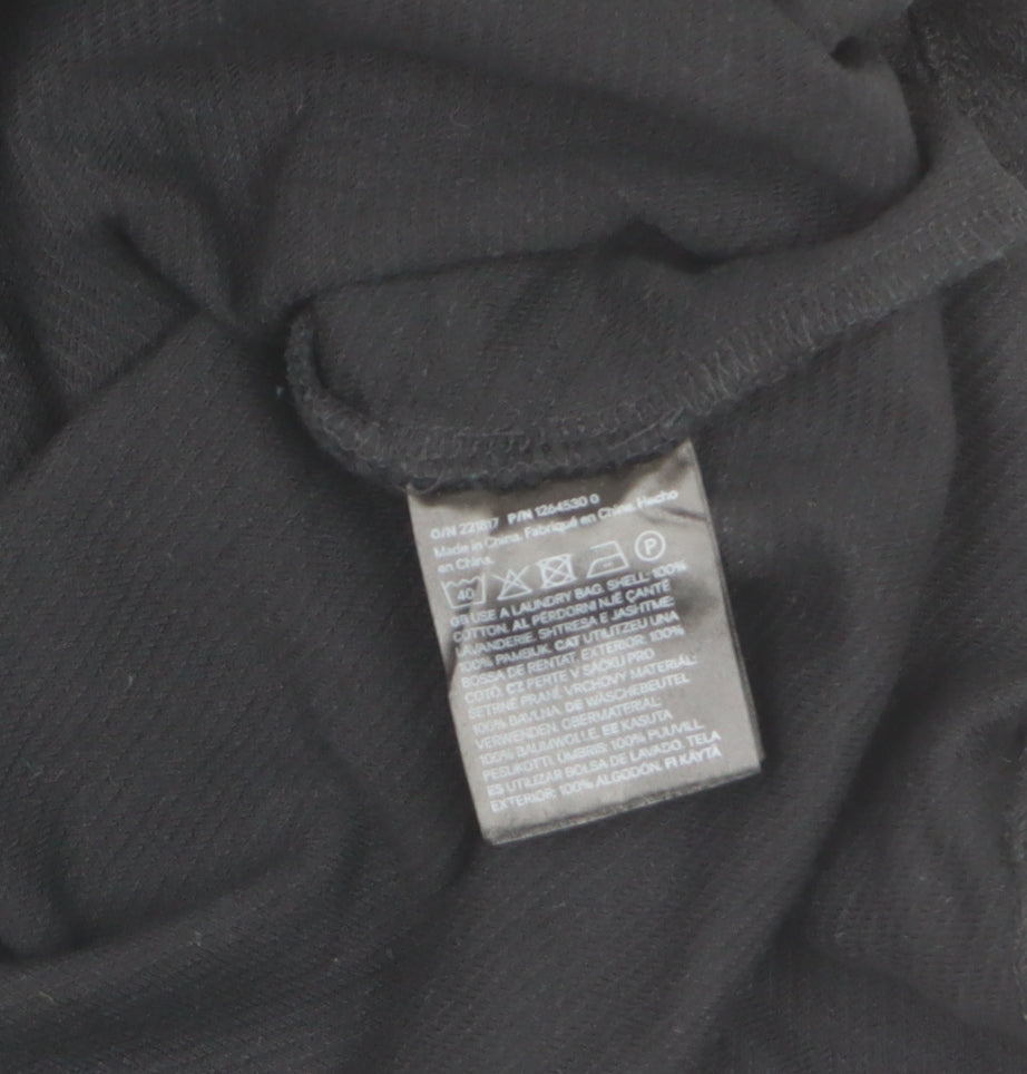 H&M Men’s Black 2XL Oversized Fit Crew Neck Cotton T-Shirt